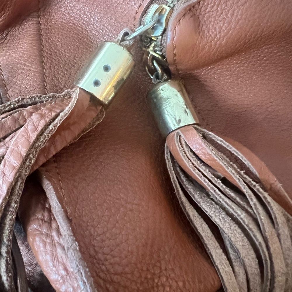 Sandro Tan Leather Shoulder Bag, Gently Worn, Great Look, Super Soft - Picture 9 of 9